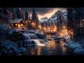 Wintertraum ❄️: 12h Schlafmusik mit Klavier & Wasserfall