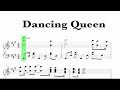 Abba  dancing queen sheet music
