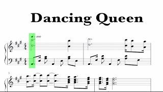 Video thumbnail of "ABBA - Dancing Queen Sheet Music"