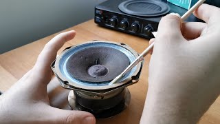  How to soften dried up rubber coated cloth speaker surround 