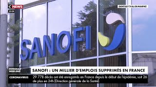 Sanofi : un millier d'emplois supprimés en France