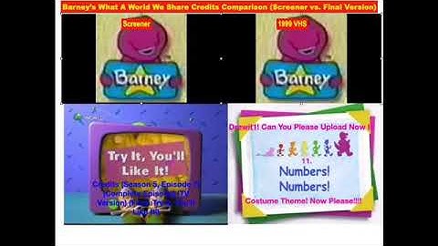 Barney’s What A World We Share Credits Comparison (Screener vs. Final Version) (By: 10 More Themes)