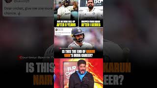 Karun Nair Should Get More Chance🤔#shorts #testcricket #karunnair