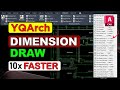 YQArch DIMENSION DRAW | Draw 10x Faster vs AutoCAD - How to Dimension in AutoCAD