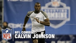 Calvin Johnson's Amazing 40-Yard Dash (4.40 Seconds) at 2007 NFL Combine