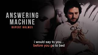 Answering Machine | Rupert Holmes | Karaoke