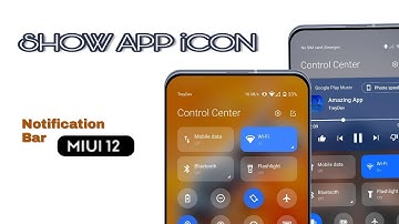 MIUI 12🔥Show app icon on Notification bar|Notification Panel|Status bar|Home screen
