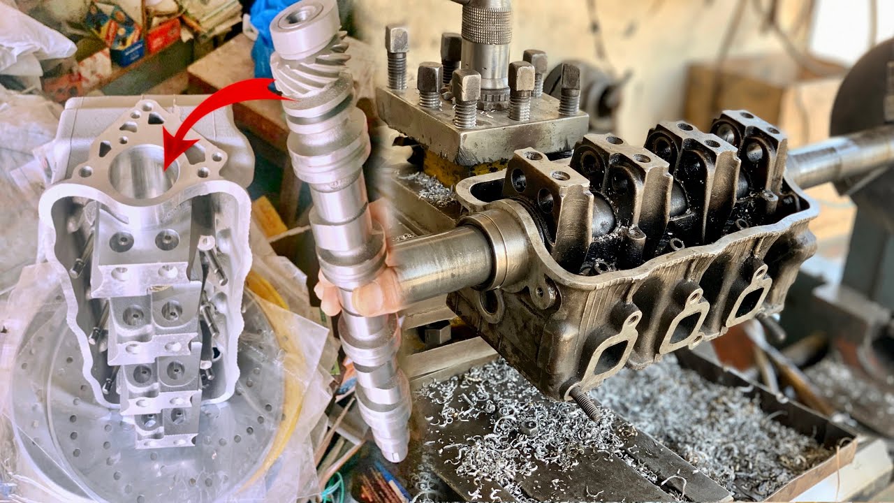 Easy Way For Loose Camshaft Fitting and Engine Head Boring | Skill Full