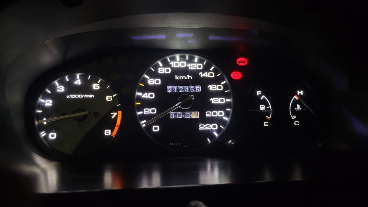 Cambio de luces Tablero Honda Civic 1999 a led - YouTube