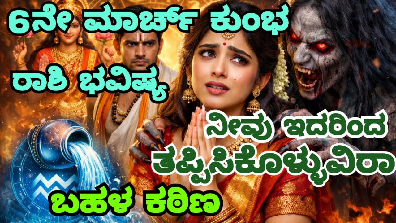 6ನೇ March ಕುಂಭ ರಾಶಿ ಭವಿಷ್ಯ ಚಿಂತಿಸಬೇಡಿ ನಿಮ್ಮ ಸಮಯ ಆರಂಭವಾಗಿದೆ ಇನ್ನಷ್ಟು ಸ್ಪಷ್ಟತೆಗೆ ಇದನ್ನು ನೋಡಿ Aquaries