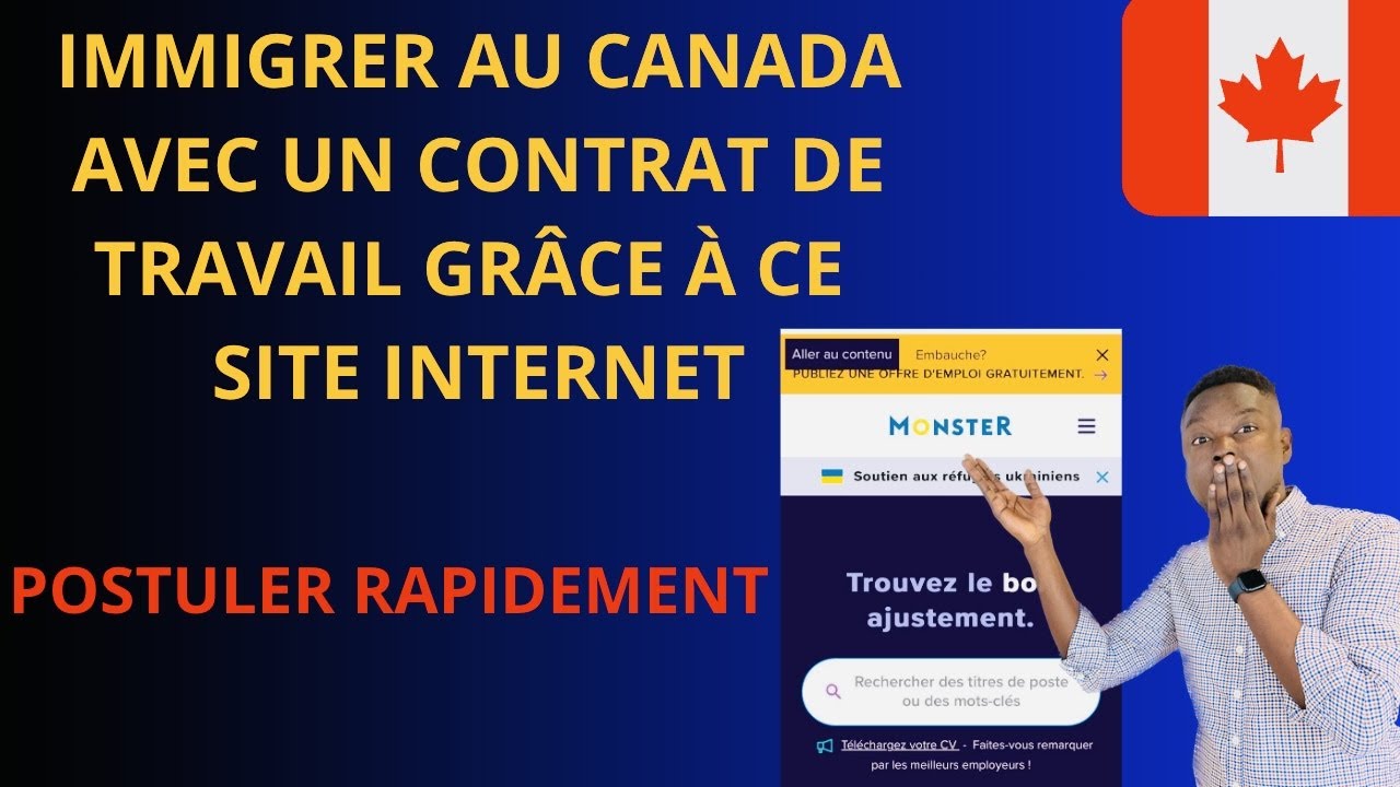 TROUVER UN CONTRAT DE TRAVAIL GRATUITEMENT AU CANADA GRÂCE À CE SITE