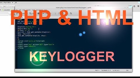 PHP & HTML Keylogger