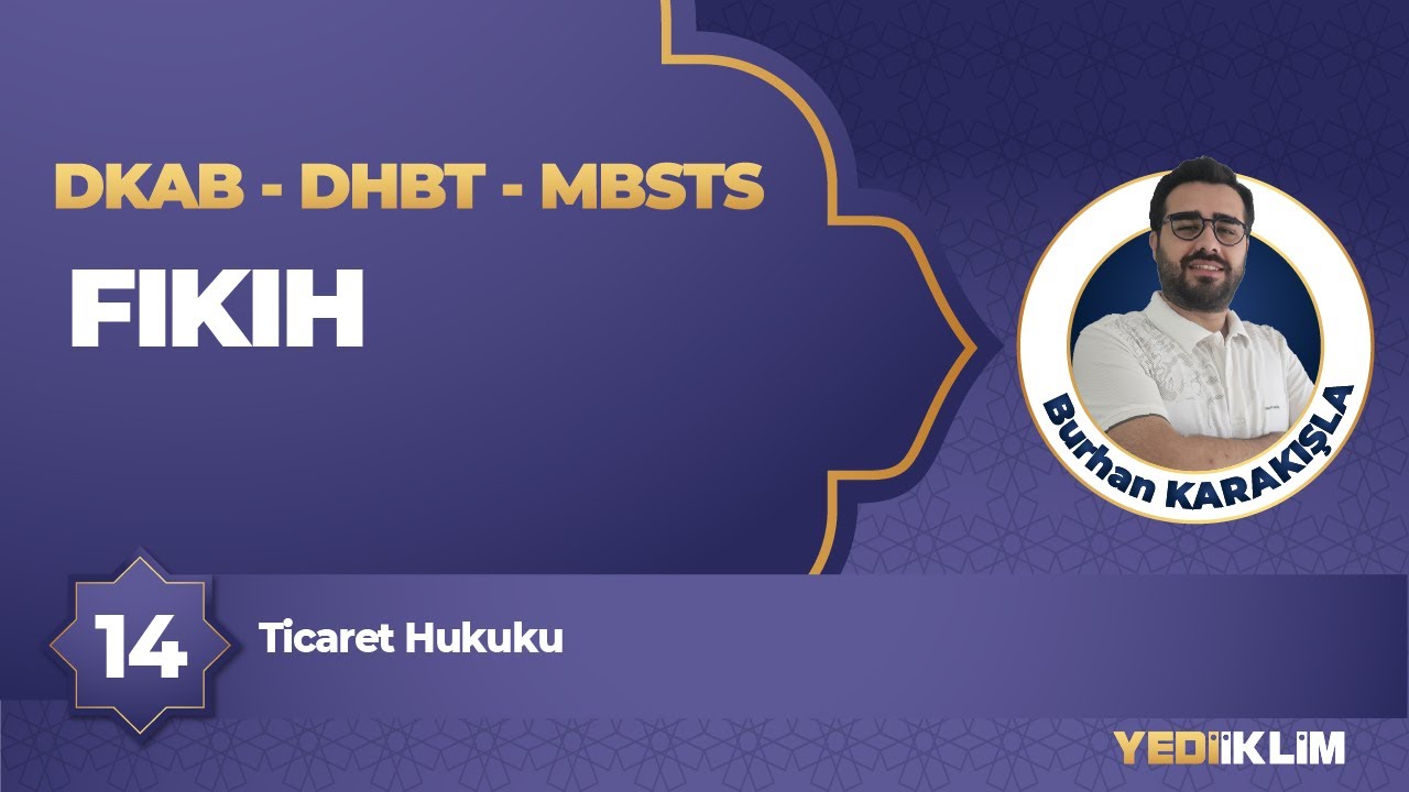 2026 DKAB - DHBT - MBSTS 14 - Ticaret Hukuku - Burhan KARAKIŞLA