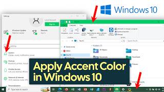 How to Apply Accent Color on Start Menu, Taskbar, Title Bars & Taskbars in Windows 10
