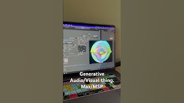 Generative audio visual experiment in Max/MSP. #generativeart #digitalart