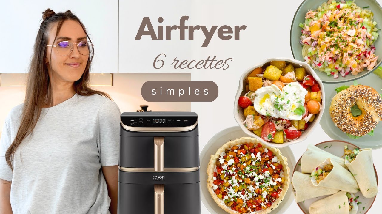 UNE SEMAINE DANS MON ASSIETTE A L'AIRFRYER (Cosori turbo Tower) | friteuse à air Meal prep
