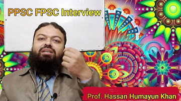 PPSC FPSC Statistics Lecturer ,Statistical Officer Interview Preparation