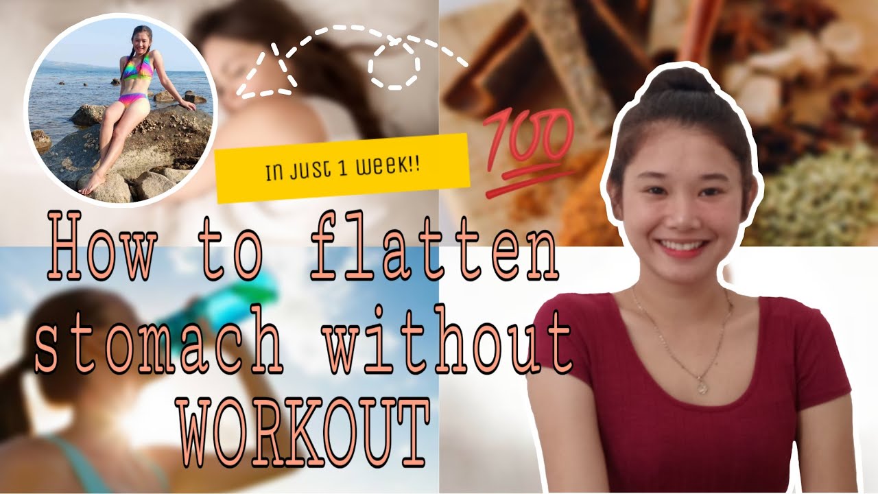 How to flatten stomach without WORKOUT!! YouTube