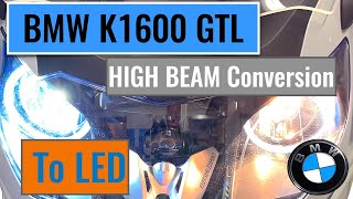 BMW K 1600 GTL headlight LED conversion