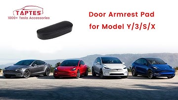TAPTES Tesla Door Armrest Pad for Model Y/3/S/X, Elbow Support Pad With Storage Box