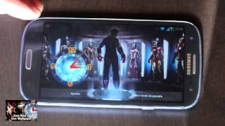 IronMan 3 Live Wallpaper & Clock (Features Demo) screenshot 2