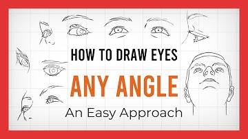 👁 How to Draw Eyes from DIFFERENT ANGLES - Easy Drawing Tips