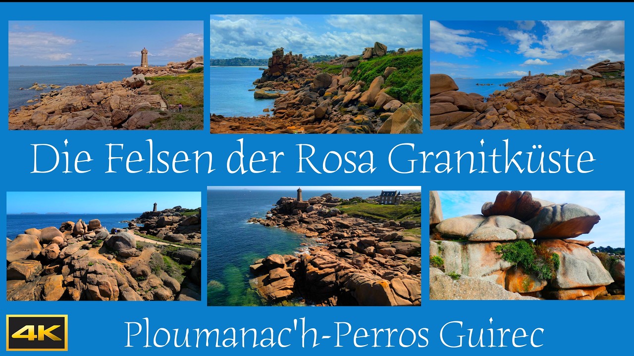 Die Felsen - Kolosse  der Rosa Granitküste, Ploumanac'h, Perros Guirec, Zöllnerpfad, Bretagne