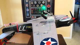 FMS P40 CG gear down to gear up.