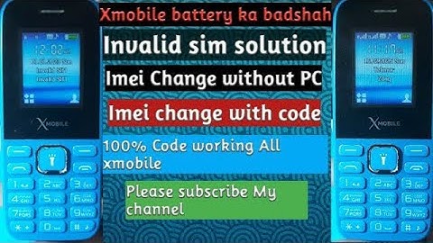 X Mobile Battery ka Badshah imei change with original code very easy working in 2025