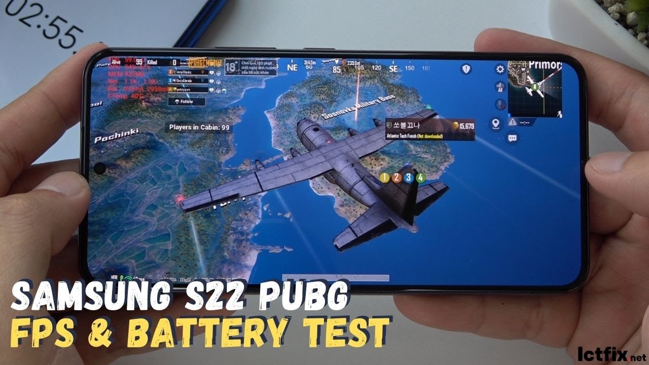 Samsung Galaxy S22 PUBG Gaming test