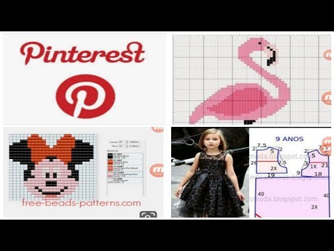 شرح موقع Pinterest للحصول على رشمات مرمة العقيق و باترونات الخياطة