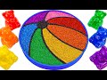Mixing all my slime l how to make rainbow ball with glitter slime cutting asmr  best of yo yo idea