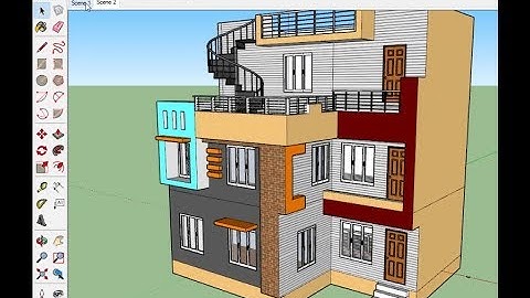 Sketchup Building Design Tutorial | Sketchup Building Home Design Plan | modern homes