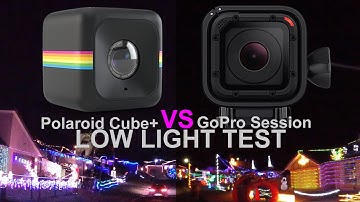 Polaroid Cube+ vs GoPro Session Low Light Visual Comparison | DansTube.TV