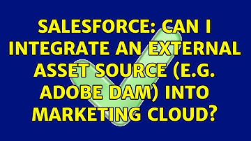 Salesforce: Can I integrate an external asset source (e.g. Adobe DAM) into Marketing Cloud?