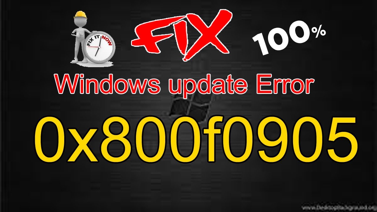 How to Fix Windows 10 Update Error 0x800f0905 [2021 best tutorial] two ...