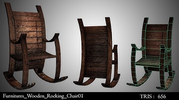 Wooden Rocking Chair in Autodesk Maya 2018 | Part-3 : Texturing in Substance Painter