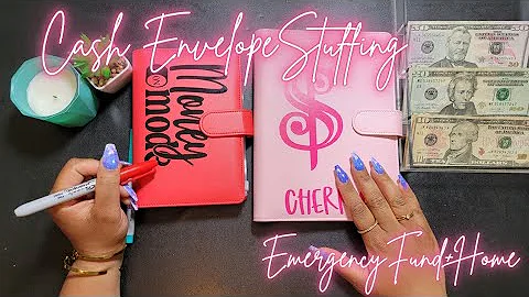 July 2022 Cash Envelope Stuffing | Emergency Fund + Home | Life of Cherry