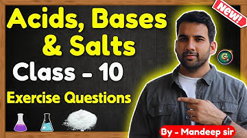 Acid Base and Salts class 10 NCERT solutions || Exercise Questions || Class 10 Science