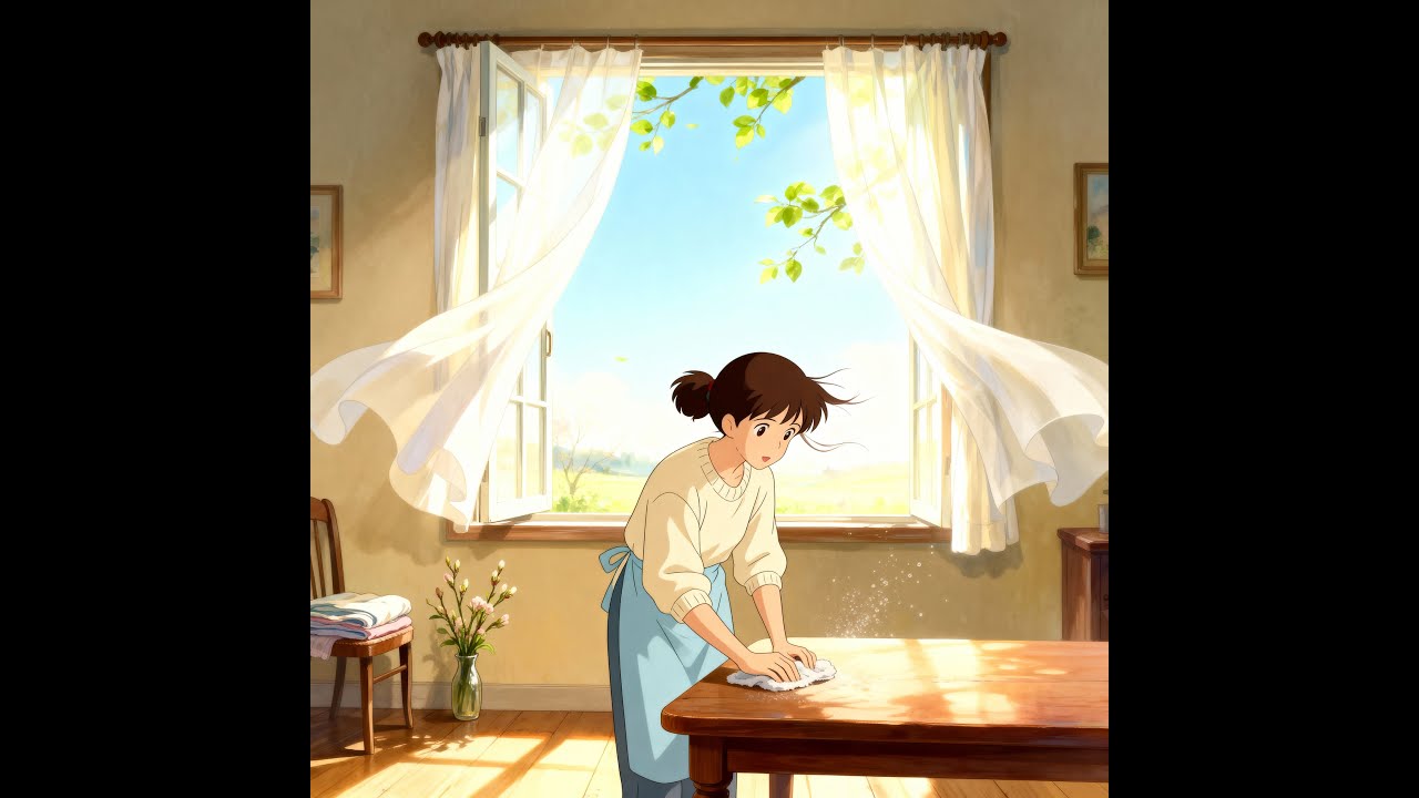 Spring Cleaning with Open Windows | Fresh Air, Soft Sunlight & Gentle Beginnings 🌿  
