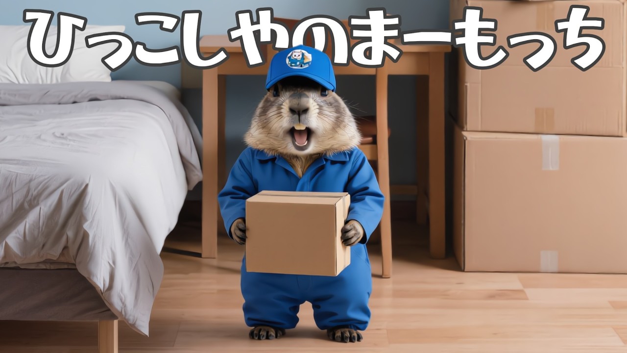 引っ越し屋バイトをするマーモット【まーもっち】