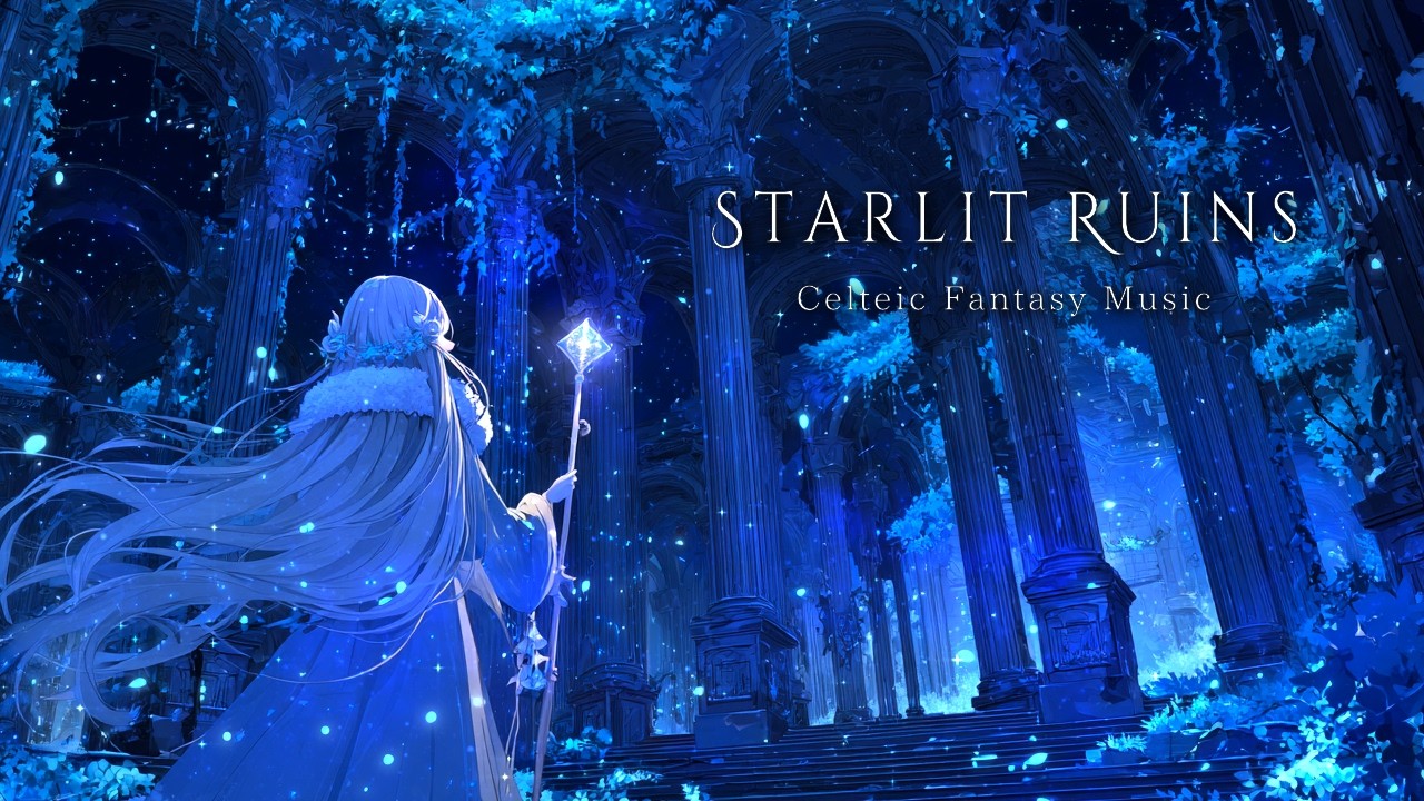 Night Sky from Winter Ruins | Nostalgic Celtic Music for Adventure's Respite