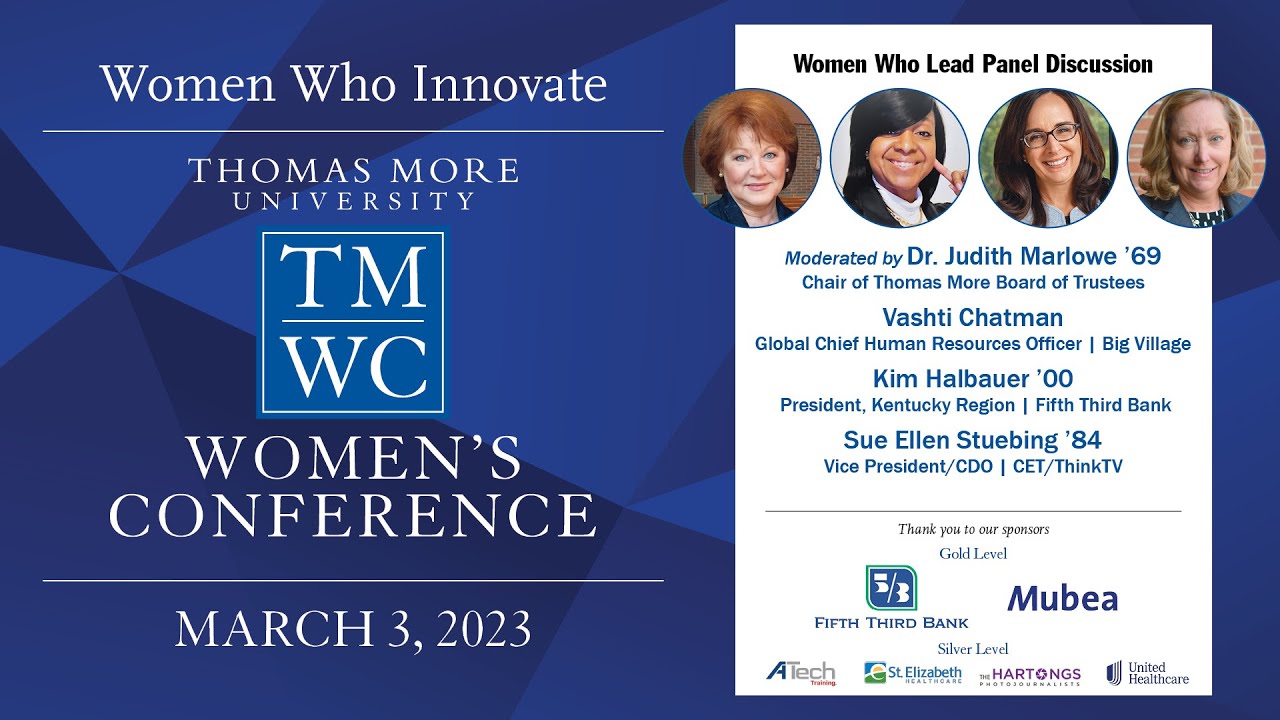2023 Thomas More Women's Conference Women Who Lead Panel YouTube