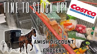 Stocking Up! AMISH Stores and COSTCO Shop with Me!