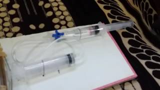 Hydraulic Jack Working Model | DIY Science Project using Syringes | Pascal's Law Demonstration 