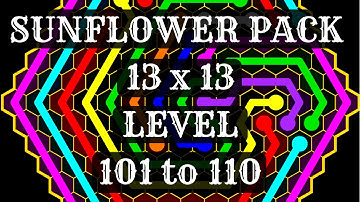Flow Free Hexes Sunflower Level 101 to 110