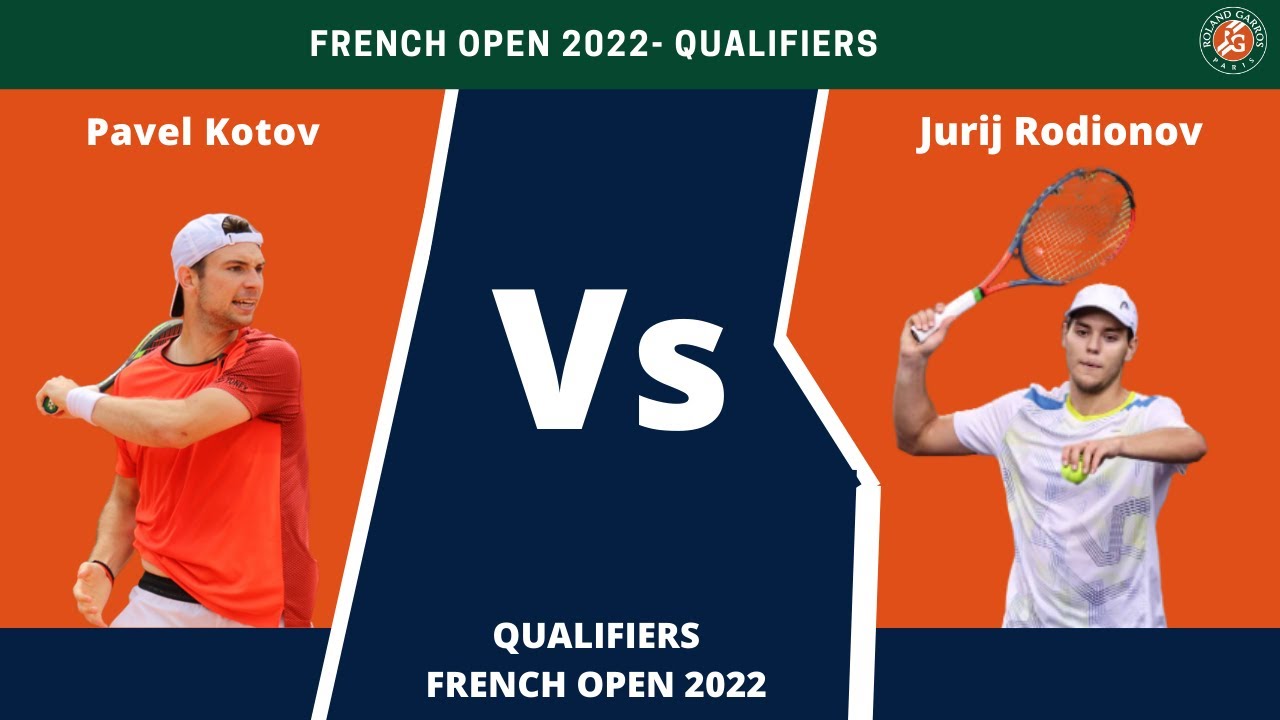 Pavel Kotov vs Jurij Rodionov French Open 2022 Qualifiers Live Score 