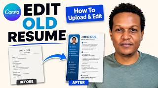 How To Upload & Edit Old Resume In Canva