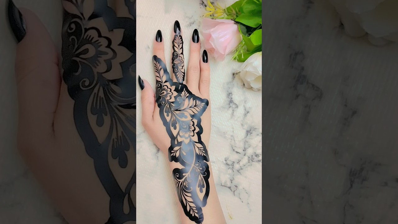 Beautiful sticker mehndi design #shorts