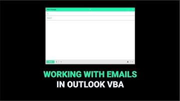 How to Work With Emails in Outlook VBA